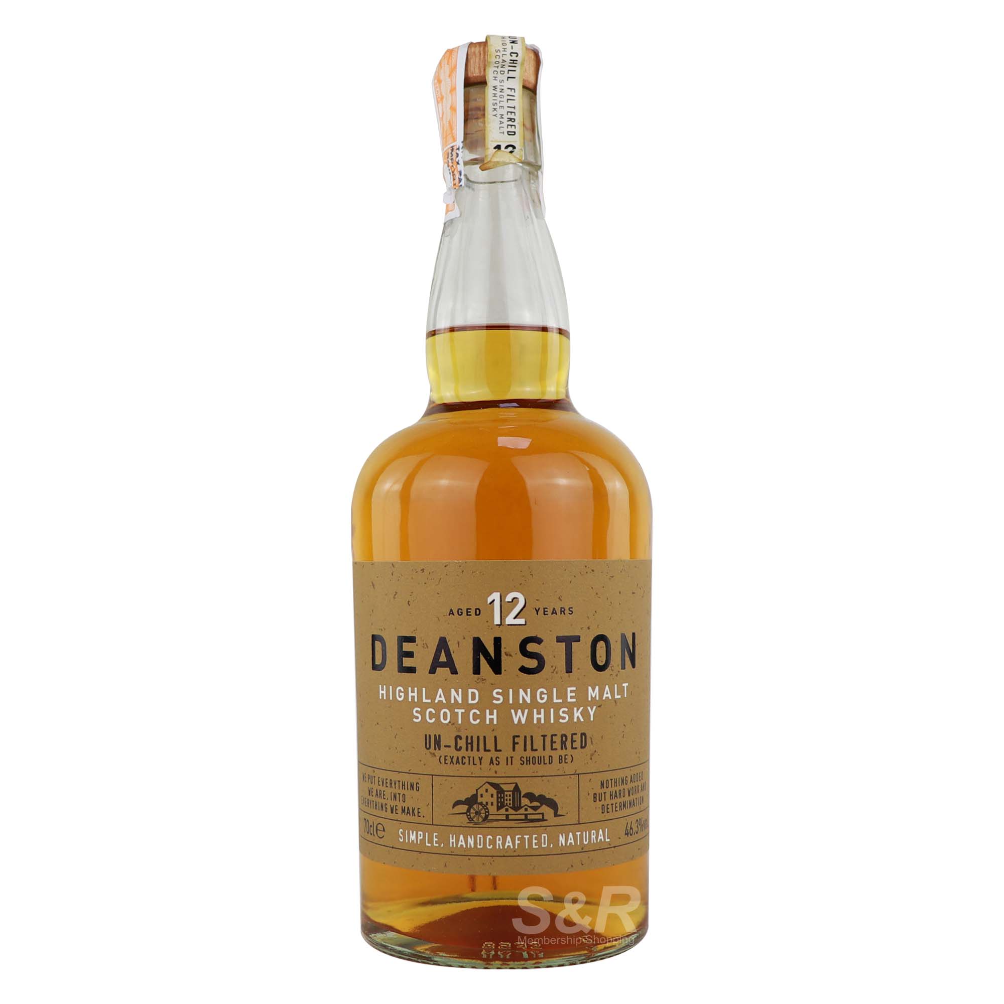 Deanston Aged 12 Years Highland Single Malt Scotch Whisky 700mL